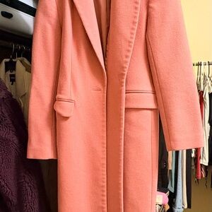 Express Vibrant Coral Women's Trench Coat